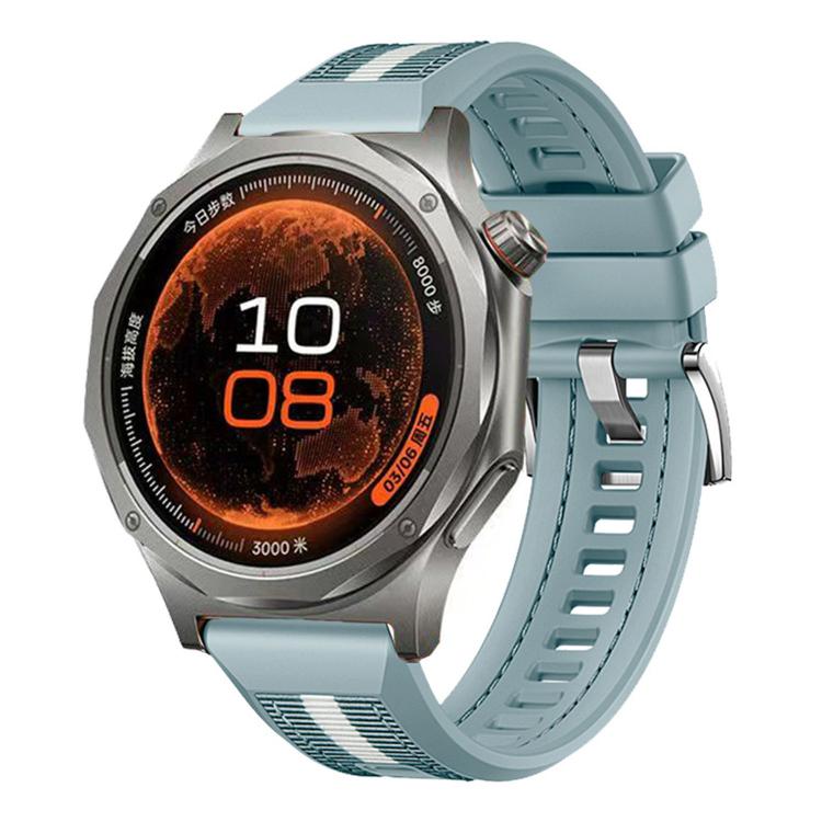 Braid Nylon Hybrid Silicone Watch Band — Black