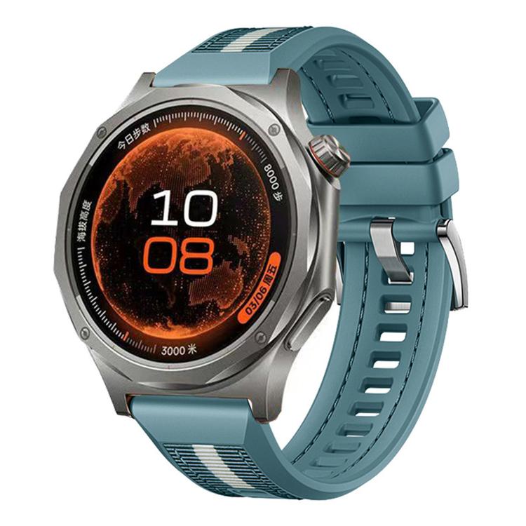 Braid Nylon Hybrid Silicone Watch Band — Red
