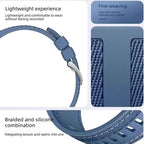 Braid Nylon Hybrid Silicone Watch Band — view 11