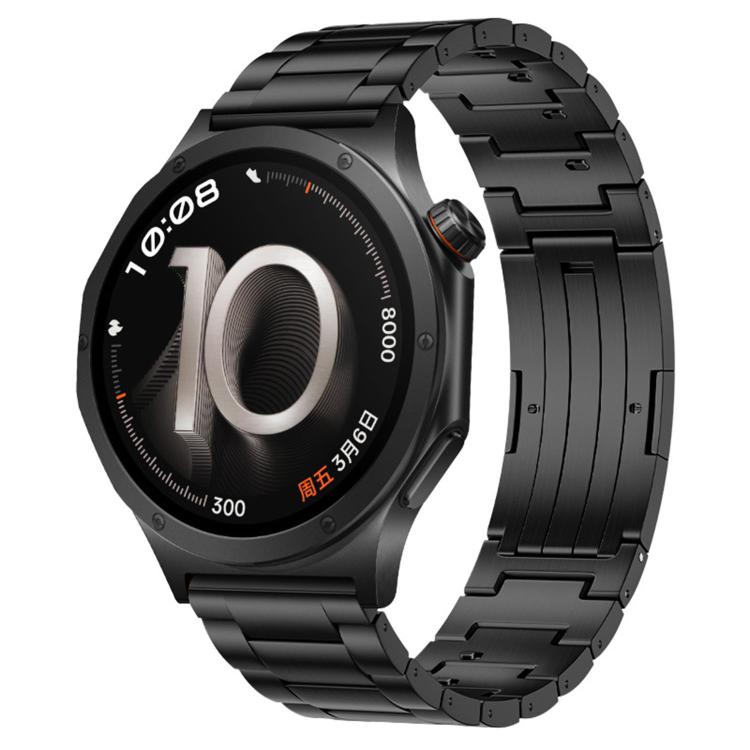 Folding Buckle Three Beads Quick Release Titanium Metal Watch Band — For OPPO Watch X3