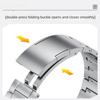 Folding Buckle Three Beads Quick Release Titanium Metal Watch Band — view 7