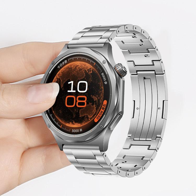 Folding Buckle Three Beads Quick Release Titanium Metal Watch Band — view 9
