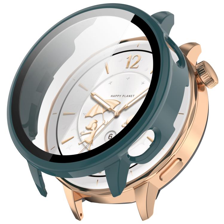 Tempered Film Integrated PC Watch Protective Case — Pink