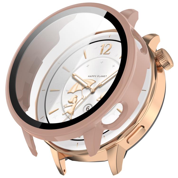 Tempered Film Integrated PC Watch Protective Case — Black