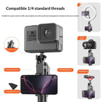 T02TK Bluetooth Remote Control Phone Tripod Stand 360 Degrees Rotation Selfie Stick Tripod — view 11
