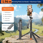 T02TK Bluetooth Remote Control Phone Tripod Stand 360 Degrees Rotation Selfie Stick Tripod — view 5