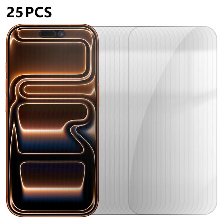 25pcs High-Aluminum Semi-Screen Anti-Fingerprint HD Tempered Glass Film