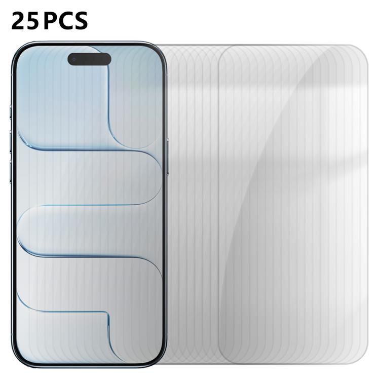 25pcs High-Aluminum Semi-Screen Anti-Fingerprint HD Tempered Glass Film