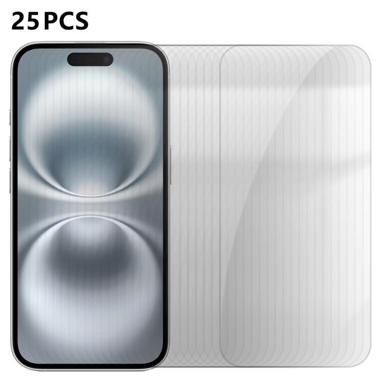 25pcs High-Aluminum Semi-Screen Anti-Fingerprint HD Tempered Glass Film