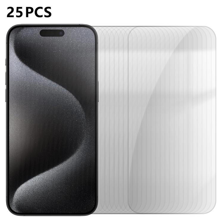 25pcs High-Aluminum Semi-Screen Anti-Fingerprint HD Tempered Glass Film