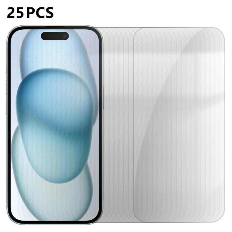 25pcs High-Aluminum Semi-Screen Anti-Fingerprint HD Tempered Glass Film