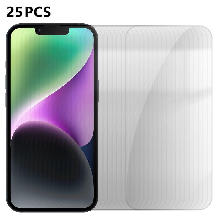 25pcs High-Aluminum Semi-Screen Anti-Fingerprint HD Tempered Glass Film