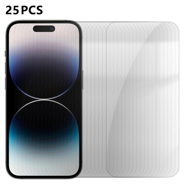 25pcs High-Aluminum Semi-Screen Anti-Fingerprint HD Tempered Glass Film