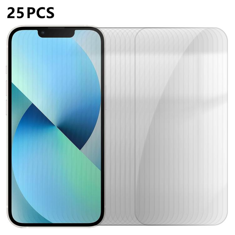 25pcs High-Aluminum Semi-Screen Anti-Fingerprint HD Tempered Glass Film