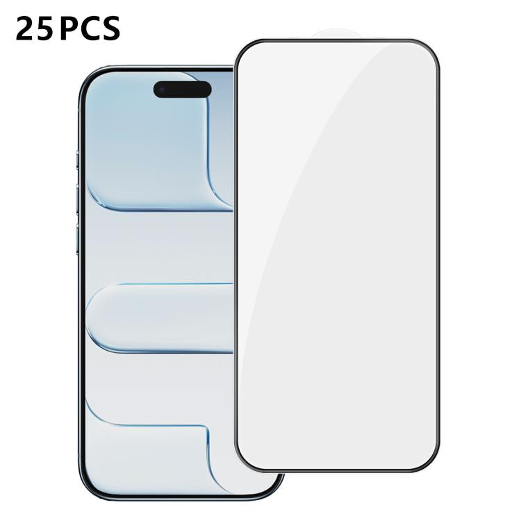 25pcs High-Aluminum Full-Coverage Anti-Fingerprint Screen-Printed HD Tempered Glass Film