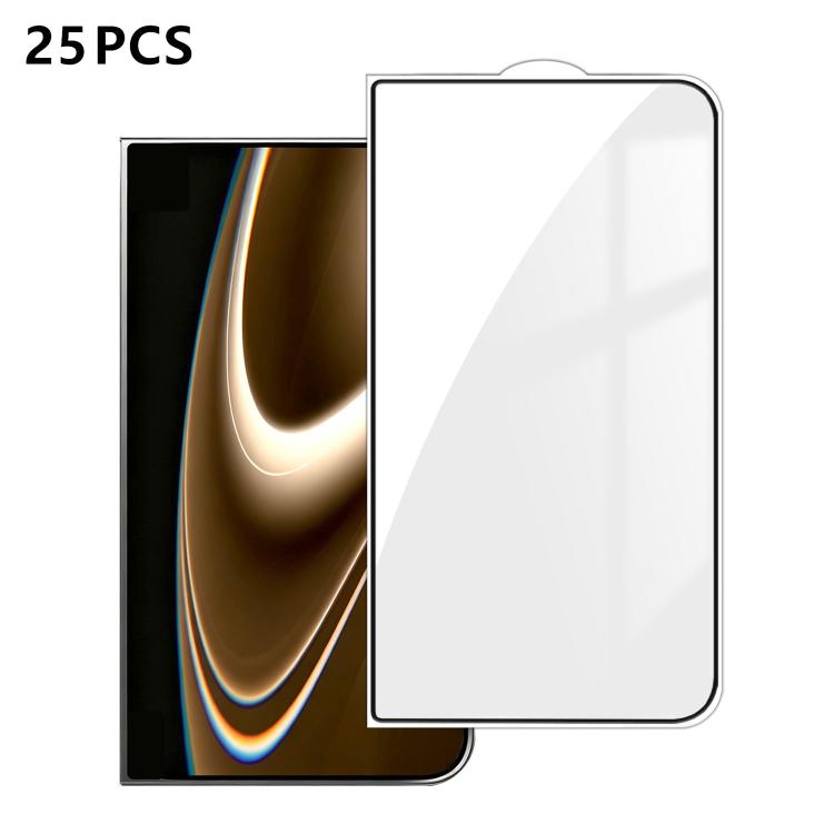 25pcs High-Aluminum Full-Coverage Anti-Fingerprint Screen-Printed HD Tempered Glass Film