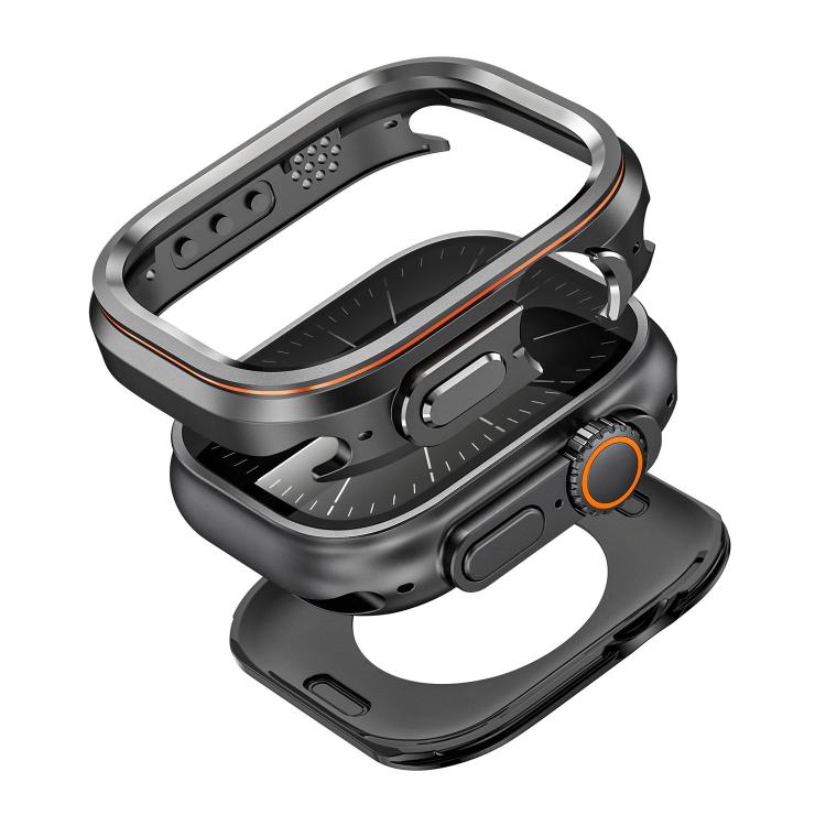 Light Circle Style Metal Watch Protective Case