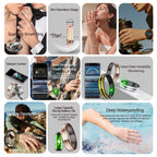 HR02 SIZE 7 Smart Ring, Supports Health Monitoring / Female Menstrual Cycle / Gesture Control