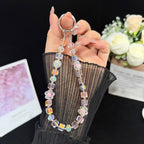Sugar Cube Cut Surface Autumn Flower Mobile Phone Chain