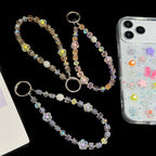 Sugar Cube Cut Surface Autumn Flower Mobile Phone Chain — view 5