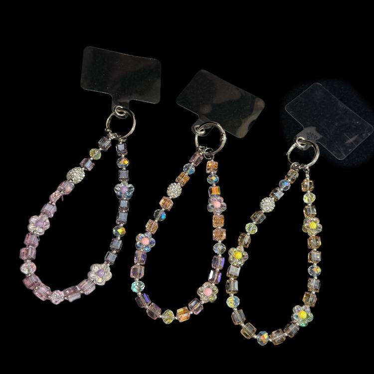 Sugar Cube Cut Surface Autumn Flower Mobile Phone Chain — view 6