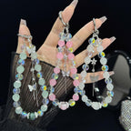 Interlaced Beaded Butterfly Tassel Phone Strap — view 5