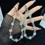 Interlaced Beaded Butterfly Tassel Phone Strap — view 6