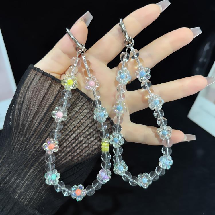 Interlaced Beaded Butterfly Tassel Phone Strap — view 6