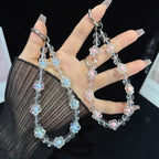 Interlaced Beaded Butterfly Tassel Phone Strap — view 7