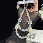Pearl Crystal Bow Phone Chain — view 6