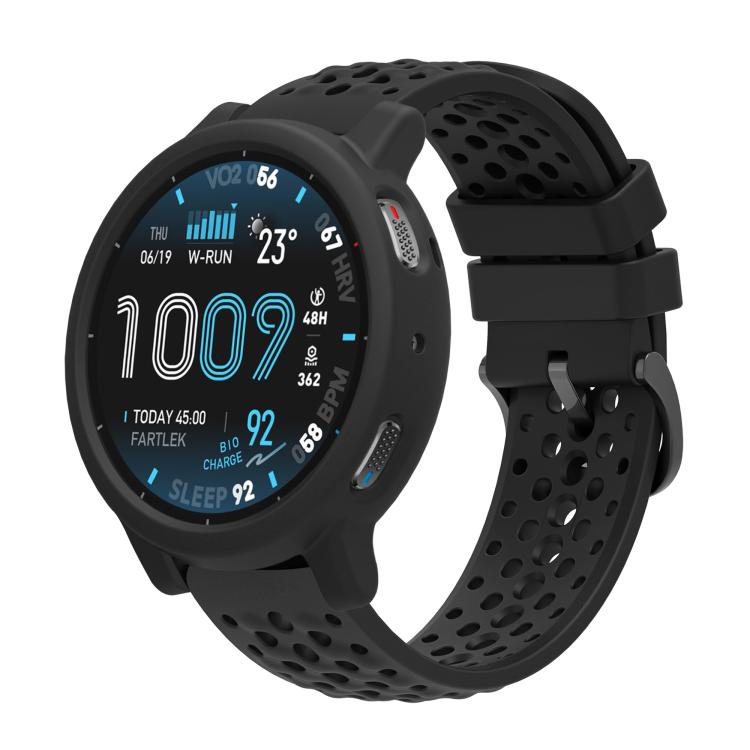 Silicone Soft Case and Solid Color Perforated Silicone Watch Band