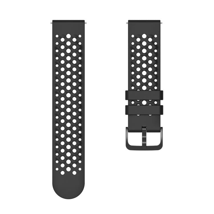 Silicone Soft Case and Solid Color Perforated Silicone Watch Band