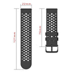 Silicone Soft Case and Solid Color Perforated Silicone Watch Band