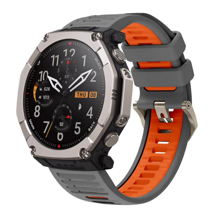 Quick Release Connector Wavy Two Color Silicone Watch Band