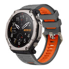 Quick Release Connector Wavy Two Color Silicone Watch Band