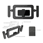 K03 Bluetooth Phone Remote Control Holder Handheld Ring Light 3 Color Temperature LED Fill Light — view 3