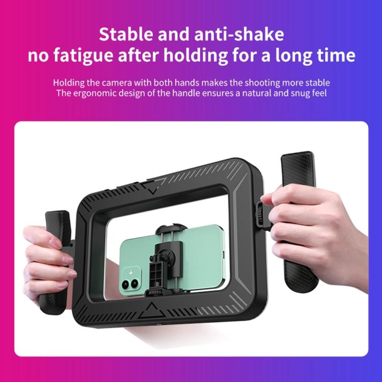 K03 Bluetooth Phone Remote Control Holder Handheld Ring Light 3 Color Temperature LED Fill Light — view 6