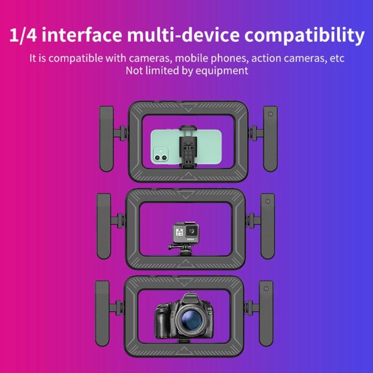 K03 Bluetooth Phone Remote Control Holder Handheld Ring Light 3 Color Temperature LED Fill Light — view 8