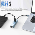 Lemorele TC43L 4 in 1 Type-C Hub Gigabit RJ45 1×USB3.0 and 2×USB2.0 Adapte — view 5