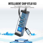 Lemorele TC43L 4 in 1 Type-C Hub Gigabit RJ45 1×USB3.0 and 2×USB2.0 Adapte — view 6