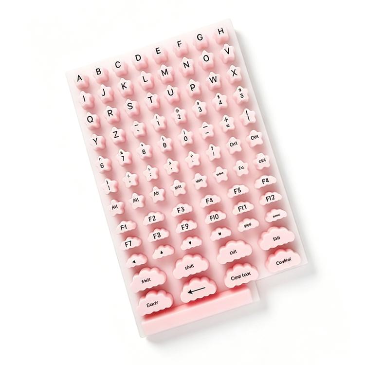Keycaps for Typing with Long Nails — White