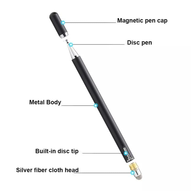 AT-33 Precision Suction Pen Tip 3-in-1 Smartphone Touchscreen Pen