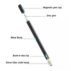 AT-33 Precision Suction Pen Tip 3-in-1 Smartphone Touchscreen Pen