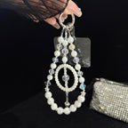 Dreamcatcher Crystal Pearl Phone Hanging Charm — view 5