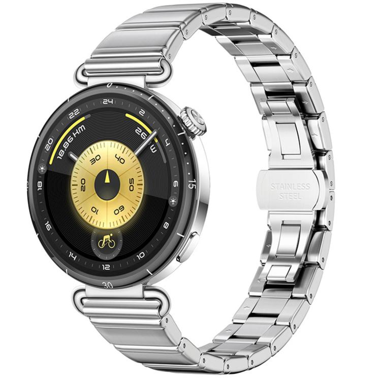 Eggplant Bamboo Slim Butterfly Folding Buckle Stainless Steel Watch Band