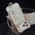 Iridescent Saturn Tassel Butterfly Crystal Phone Chain — view 9