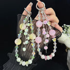 Rose Glass Bead Crystal Phone Chain — view 9