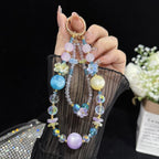 Spring Floral Beaded Crystal Phone Charm