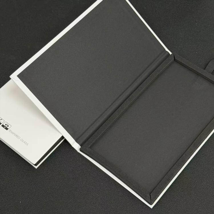 Simple White Glass Screen Protector Folding Rigid Case Packaging Box with Hook — view 7