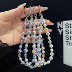 Iridescent Pearlescent Crystal Phone Charm — view 6